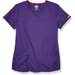 imageDickies EDS Signature Women Scrubs Top VNeck 85906Grape