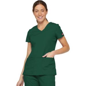 imageDickies EDS Signature Women Scrubs Top VNeck 85906Hunter