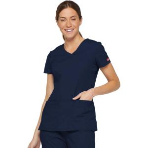 imageDickies EDS Signature Women Scrubs Top VNeck 85906Navy