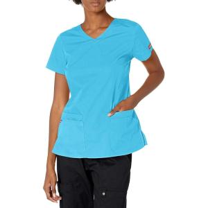 imageDickies EDS Signature Women Scrubs Top VNeck 85906Turquoise