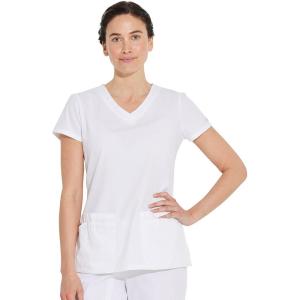 imageDickies EDS Signature Women Scrubs Top VNeck 85906White