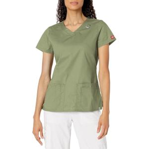 imageDickies EDS Women Scrubs Top VNeck DK700Olive