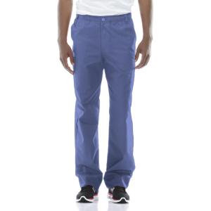 imageDickies Mens PullOn Pant with 7 Pockets Elastic Waistband with Button Closure 81006Ceil Blue