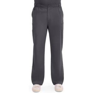 imageDickies Mens PullOn Pant with 7 Pockets Elastic Waistband with Button Closure 81006Pewter