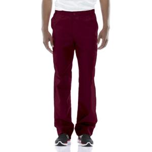 imageDickies Mens PullOn Pant with 7 Pockets Elastic Waistband with Button Closure 81006Wine