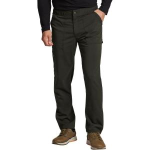 imageDickies Mens Scrub Pant Mid Rise Straight Leg Pants with 6 Pockets Zip Fly Front DK220Deep Forest
