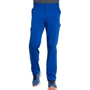 imageDickies Mens Scrub Pant Mid Rise Straight Leg Pants with 6 Pockets Zip Fly Front DK220Galaxy Blue