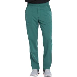 imageDickies Mens Scrub Pant Mid Rise Straight Leg Pants with 6 Pockets Zip Fly Front DK220Hunter Green