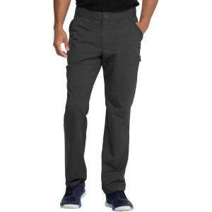 imageDickies Mens Scrub Pant Mid Rise Straight Leg Pants with 6 Pockets Zip Fly Front DK220Pewter