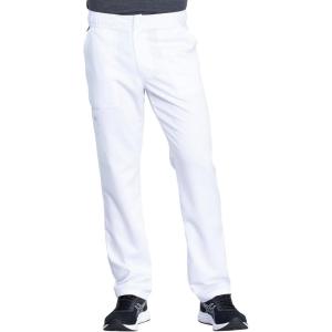 imageDickies Mens Scrub Pant Mid Rise Straight Leg Pants with 6 Pockets Zip Fly Front DK220White