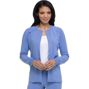 imageDickies Scrub Jackets For Woman Snap Front Warmup Jacket With 2 Pockets  DK305Ciel
