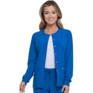 imageDickies Scrub Jackets For Woman Snap Front Warmup Jacket With 2 Pockets  DK305Royal