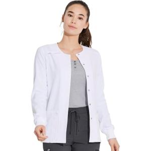 imageDickies Scrub Jackets For Woman Snap Front Warmup Jacket With 2 Pockets  DK305White