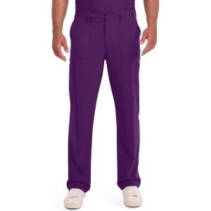 imageDickies Scrub Pant for Men Natural Rise Drawstring Bottoms with 6 Pockets and Back Elastic Waistband  DK015Eggplant