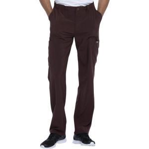 imageDickies Scrub Pant for Men Natural Rise Drawstring Bottoms with 6 Pockets and Back Elastic Waistband  DK015Espresso