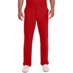 imageDickies Scrub Pant for Men Natural Rise Drawstring Bottoms with 6 Pockets and Back Elastic Waistband  DK015Red