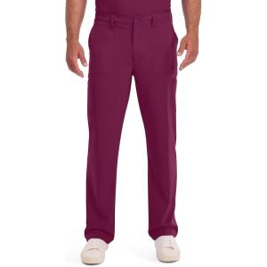 imageDickies Scrub Pant for Men Natural Rise Drawstring Bottoms with 6 Pockets and Back Elastic Waistband  DK015Wine