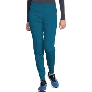 imageDickies Women Scrub Pant Mid Rise Jogger with 5 Pocket and Elastic Waistband DK155Caribbean Blue