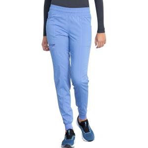 imageDickies Women Scrub Pant Mid Rise Jogger with 5 Pocket and Elastic Waistband DK155Ciel