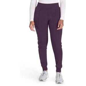 imageDickies Women Scrub Pant Mid Rise Jogger with 5 Pocket and Elastic Waistband DK155Deep Amethyst