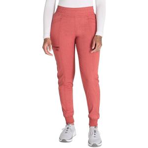 imageDickies Women Scrub Pant Mid Rise Jogger with 5 Pocket and Elastic Waistband DK155Heather Clay