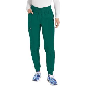 imageDickies Women Scrub Pant Mid Rise Jogger with 5 Pocket and Elastic Waistband DK155Hunter Green
