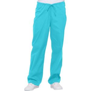imageDickies Women and Men Natural Rise Pant with 2 Pockets and Adjustable Drawstring 83006Turquoise