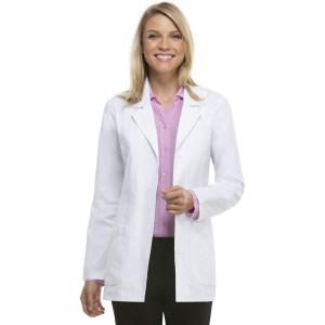 imageDickies Womens 29 Inch Notched Collar Lab CoatWhite
