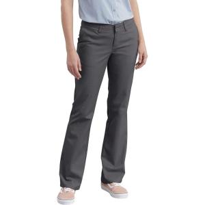 imageDickies Womens Flat Front Stretch Cotton Blend PantsCharcoal V1