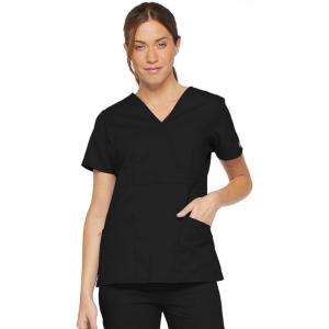 imageDickies Womens Genflex Youtility Mock Wrap TopBlack