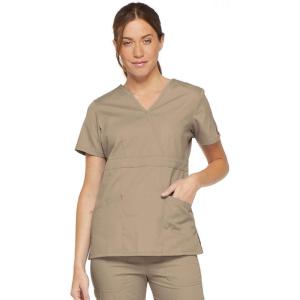 imageDickies Womens Genflex Youtility Mock Wrap TopKhaki