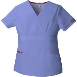 imageDickies Womens Genflex Youtility Mock Wrap TopLavender