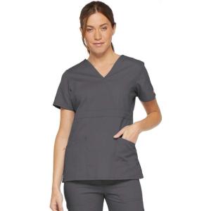 imageDickies Womens Genflex Youtility Mock Wrap TopPewter