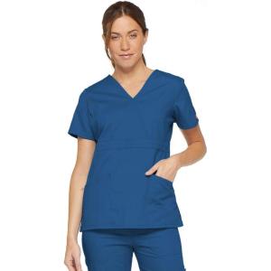 imageDickies Womens Genflex Youtility Mock Wrap TopRoyal