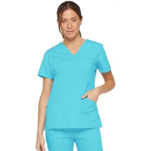 imageDickies Womens Genflex Youtility Mock Wrap TopTurquoise