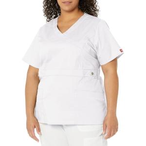 imageDickies Womens Genflex Youtility Mock Wrap TopWhite