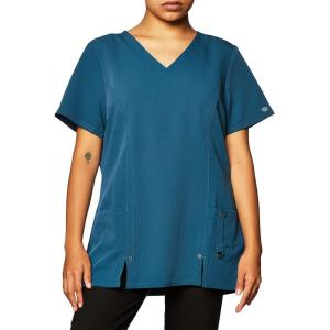 imageDickies Xtreme Stretch Women Scrubs Top VNeck 82851Caribbean