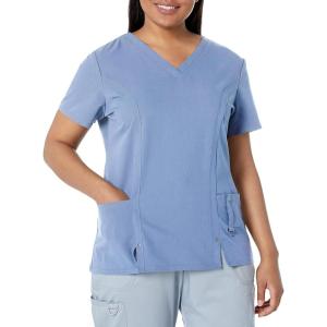imageDickies Xtreme Stretch Women Scrubs Top VNeck 82851Ceil Blue