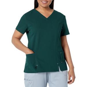 imageDickies Xtreme Stretch Women Scrubs Top VNeck 82851Hunter Green