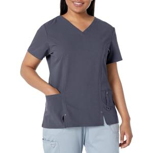 imageDickies Xtreme Stretch Women Scrubs Top VNeck 82851Light Pewter