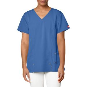imageDickies Xtreme Stretch Women Scrubs Top VNeck 82851Royal