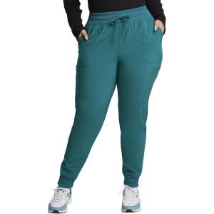 imageEDS Essentials Jogger Scrubs for Women Drawstring Scrub Pants DK065Hunter Green