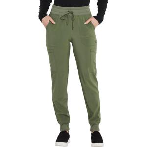 imageEDS Essentials Jogger Scrubs for Women Drawstring Scrub Pants DK065Olive