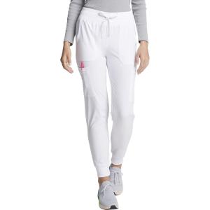 imageEDS Essentials Jogger Scrubs for Women Drawstring Scrub Pants DK065White