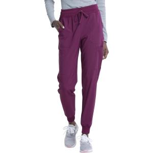 imageEDS Essentials Jogger Scrubs for Women Drawstring Scrub Pants DK065Wine