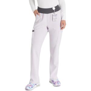 imageEDS Essentials Scrubs for Women YogaInspired PullOn Pant with FourWay Stretch and Moisture Wicking DK005Chilled Lilac