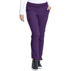 imageEDS Essentials Scrubs for Women YogaInspired PullOn Pant with FourWay Stretch and Moisture Wicking DK005Eggplant