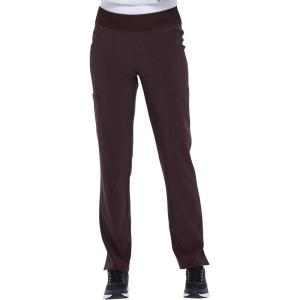 imageEDS Essentials Scrubs for Women YogaInspired PullOn Pant with FourWay Stretch and Moisture Wicking DK005Espresso
