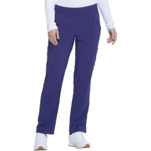 imageEDS Essentials Scrubs for Women YogaInspired PullOn Pant with FourWay Stretch and Moisture Wicking DK005Grape
