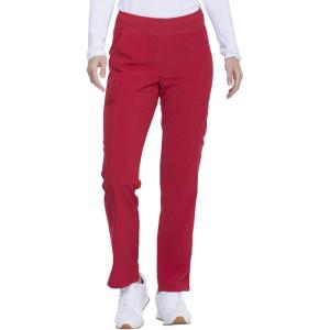 imageEDS Essentials Scrubs for Women YogaInspired PullOn Pant with FourWay Stretch and Moisture Wicking DK005Red